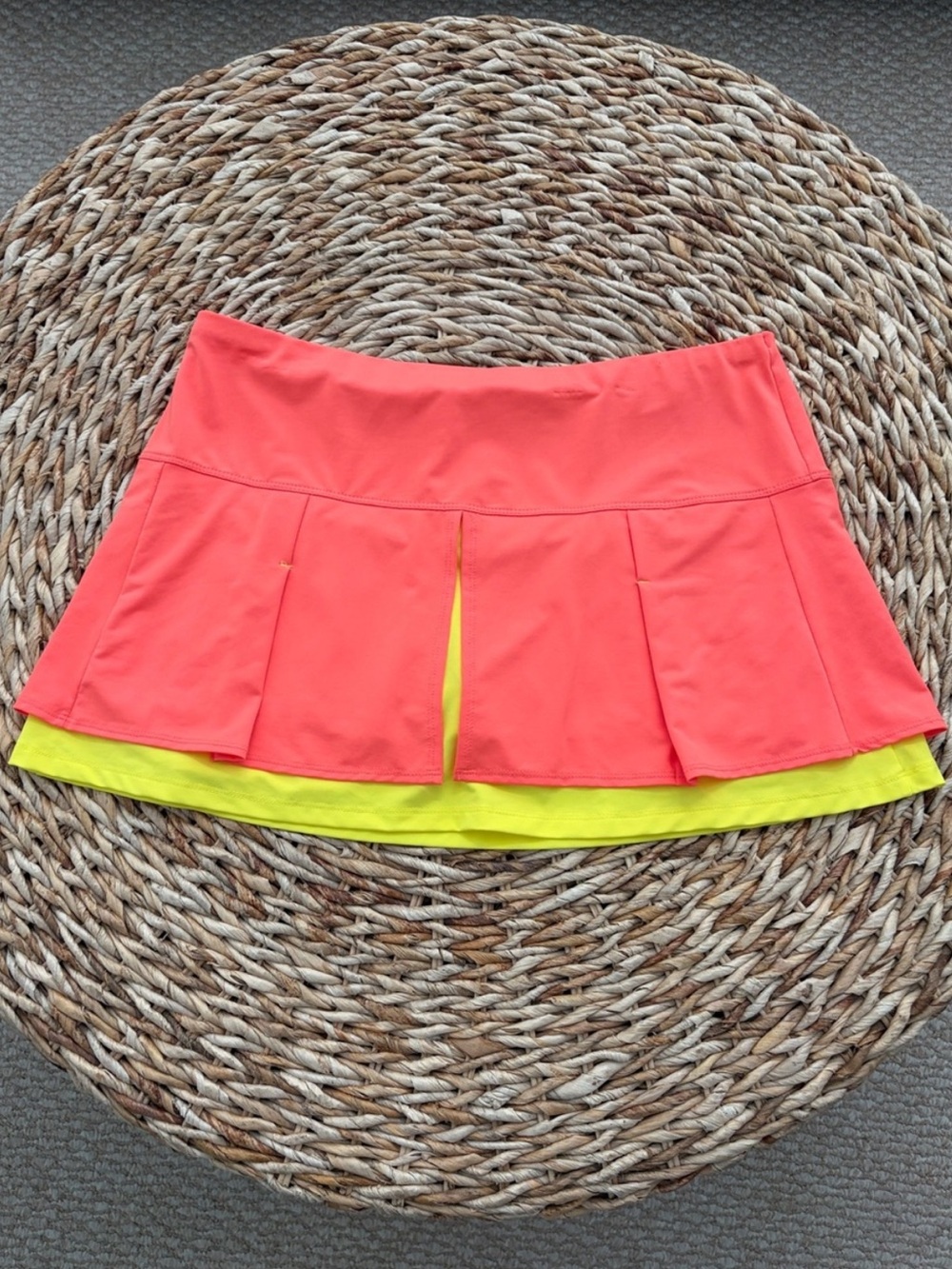 Lucky in Love Colorblock Pleated Tennis/Pickleball Skort
